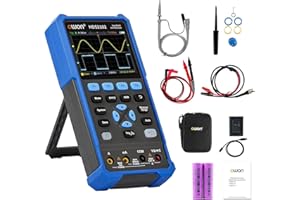OWON HDS2102 Oscilloscopio 2 in 1 Oscilloscopio per PC portatile professionale da 100 MHz, multimetro digitale da 20000 conteggi Display LCD da 3,5 pollici Strumento di test universale