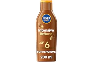 ‎NIVEA NIVEA SUN Tropical Bronze Sun Lotion SPF 6 (200 ml), Sun Protection for Long-Lasting Tan without Self-Tanner, Sun Cream with Carotene Extract and Vitamin E