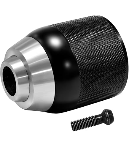 Mandrino Autoserrante Sostitutivo Per Dewalt DCD800 DCD805 | Ricambio N928691 Per Trapano Elettrico Nero | Senza Chiave E Facile Da Montare