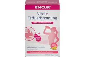 ‎EMCUR Emcur® Vitale Fettverbrennung mit Guarana und Asiatischem Wassernabelkraut | Natürlicher Fatburner zur Unterstützung des Fettstoffwechsels und der Gewichtskontrolle I Mit leckerem Ananasgeschmack