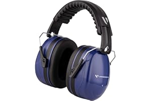 Vanderfields Cascos Antiruido Adultos 33dB, Cascos Cancelación de Ruido, Cascos Insonorizados para Estudiar, Auriculares Aislantes Ruido, Protector Auditivo, Para Trabajo, Construcción, Tiro Deportivo