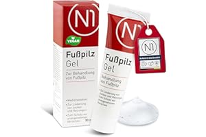 ‎N1 N1 Fußpilz Gel 30ml - Medizinprodukt - lindert Juckreiz & schützt vor unangenehmen Gerüchen - Fußpilz Creme zur Fußpilz Behandlung mit Wirkstoff Natilact - starkes Mittel gegen Fusspilz