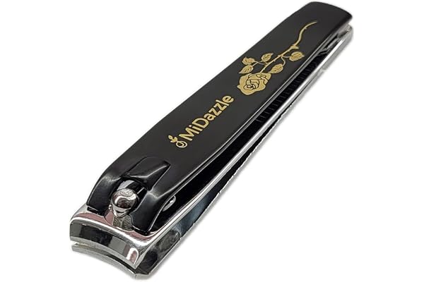 Midazzle Large Nail Clipper with Anti-Slip Grip for Men & Women Stainless Steel Nail Trimmer for Fingernails & Toenails Nail Cutter Professional Manicure Pedicure Kit Tool - Pack of 1 (MINA3701)