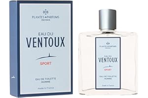 PLANTES ET PARFUMS DE PROVENCE Eau de toilette « Eau du Ventoux Sport » - Pour homme - 100 ml - Vaporisateur