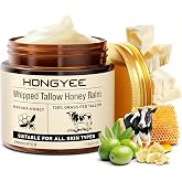 Beef Tallow For Skin, Organic Cream Of Beef Tallow, Natural Organic Honey From Grass Fed Animals And Wild Honey, Face And Bod