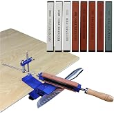 Professional Sharpener, Fixed Angle Knife Sharpener, Professional Knife Sharpener with 8 Sharpening Stones, TOOSOAR Knife Sha