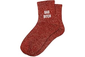 STC, Chaussettes paillettes courtes - Bad Bitch (taille unique 36-42)