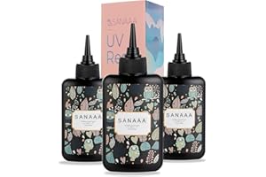 SANAAA Resina UV - 300g Resina Epoxi de Curado Ultravioleta Cristalino Para Hacer Joyería DIY
