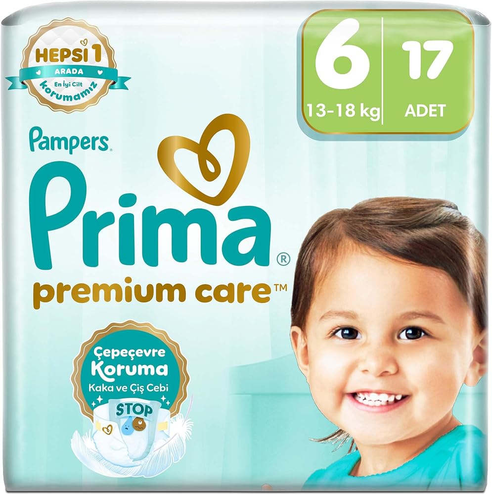 Prima Bebek Bezi Premium Care 6 Numara 17 Adet