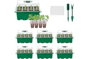 VDYXEW Mini Gewächshaus, Anzucht Gewächshaus, Anzuchtset, Zimmergewächshaus Anzuchtkasten Anzucht für Sämling Pflanzenkeimung（6 Stück ）