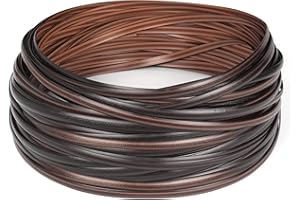 ODSK Rattan-Möbel-Befestigungsset, Korbgeflecht-Reparaturmaterial, Farbverlauf, kaffeebraun flaches Kunststoffgewebe für die Installation von Rattanmöbeln und Gartenstuhlkorbmöbeln, 70 m