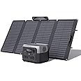 EF ECOFLOW RIVER 2 Max Solar Generator 512Wh Long-life LiFePO4 Portable Power Station& 160W Solar Panel for Home Backup Power, Camping & RVs 100% Charged in 60m with 3000+ Cycles & Up to 1000W Output…