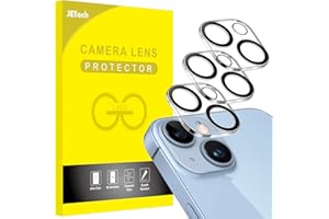 ‎JETECH JETech Osłona Obiektywu Aparatu dla iPhone 14 6,1 Cala i iPhone 14 Plus 6,7 Cala, 9H Szkło Hartowane, Anti-Zarysowania, Etui Przyjazny, Ultra HD Wyraźny, 3 Sztuka