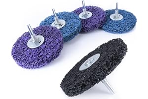 Tendak 5 Stück CSD Scheibe 100mm CBS Schleifscheibe Set, Grobreinigungsscheibe CBS Reinigungsscheibe für Winkelschleifer von Farbe, Oxidation Reinigen