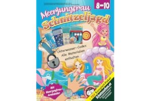 Meerjungfrauen Schatzsuche Schnitzeljagd Kindergeburtstag Party 8-10 Jahre: Jagd nach dem verborgenen Schatz – Unterwasserabenteuer mit Unterwasser-Codex zum Entschlüsseln (Bravo Schatzsuche)
