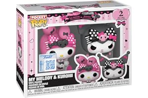 Funko Pocket Pop! Hello Kitty - (Kuromi + 20th) - K/Mystery Mini - K/Mystery Mini 2 Packung - (SE) - Keychain - Neuartiger Schlüsselanhänger - Vinyl-Minifigur Zum Sammeln - Strumpffüller - Anime Fans