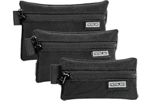 TACTICAL_GEEK Storage A5 EDC Juego de bolsas de almacenamiento multiusos con ganchos y trabillas EDC Gadget, Utility Pequeña bolsa de herramientas, organizador de bolsas para uso diario, Net Black,