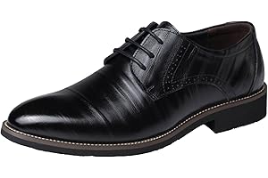 DADAWEN Homme Classique Commercial Leather Chaussure Bout Pointu