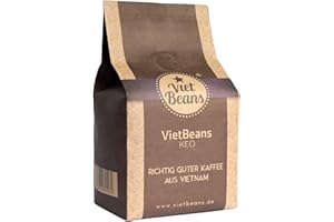 ‎VIETBEANS VietBeans KEO - Schokoladiger Kaffee - Gemahlener Röstkaffee - Geröstet in Butter, Rum und Whisky - Intensiver Schoko-Geschmack - Aroma: Schokolade – 250g