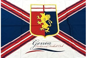 GENOA Bandiera C.F.C. Ufficiale Grande cm.100 x 140 Flag Official GRIFONE PS 12184