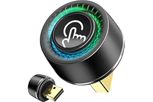 PTGTO Versteckter CarPlay Wireless Adapter & Android Auto Wireless Adapter – Benutzerwechsel per Taste, 2026 Ultra-Mini, Stabil & ohne Überhitzung, kompatibel mit iPhone (iOS 10+)/Android 10+, USB-A/USB-C