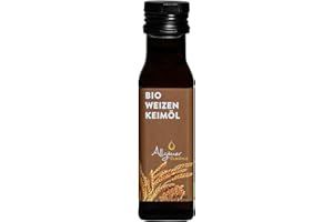 AILGÄUER ÖLMÜHLE ALLGÄUER ÖLMÜHLE – Bio Weizenkeimöl | Hochwertiges Weizenkeimöl aus europäischen Bio-Weizenkeimen. Ideal zur Verfeinerung von kalten Speisen wie Salat, Dressings & Dips | 100ml