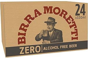 Birra Moretti Zero Alcohol-Free Bottle Beer,6 x 4 x 330ml