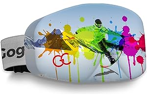 GogglesCover: Protective snow goggles cover, paint splatter snowboard design