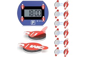 FIXCHORD 3M VHB 5952 Magnetyczne wymienne podkładki samoprzylepne, 12 Sztuk wymiennych podkładek samoprzylepnych do Needit Park Lite, podkładki parkometru do szyb przednich