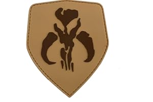 Bounty Hunter Boba Fett Mandalorian Bantha Crâne Cosplay Airsoft PVC Patch