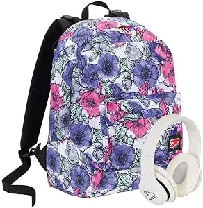 Zaino Scuola Seven Double Palette Reversibile con Cuffie Wireless : Amazon.it:  Valigeria