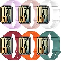 6 Silikon-Armbänder Für Xiaomi Smart Band 9 Pro / 8 Pro – Weich, Wasserfest, Verstellbar, 6 Farben