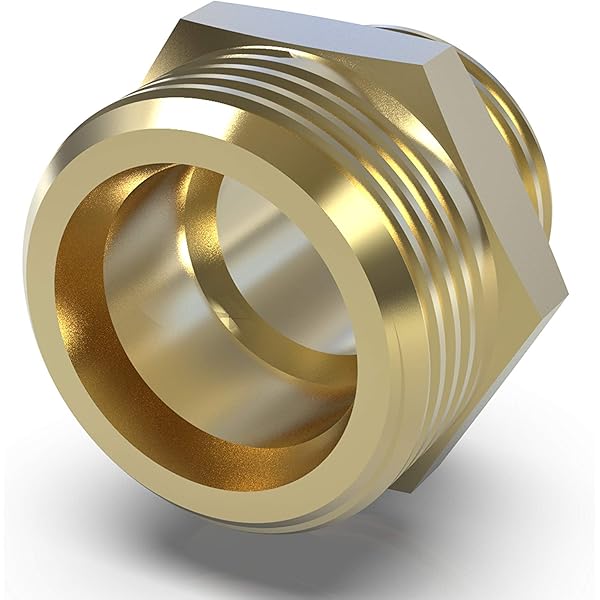 tecuro Doppelnippel reduziert, beidseitig Außengewinde G 1/4 x 3/8  