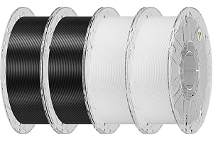 Creality Hyper PLA RFID-filament, 1,75 mm, 600 mm/s, hög hastighet, hög precision och seghet, 15 färger, slätt 3D-tryck (2 svart/2