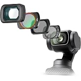 Minesk DJI Osmo Pocket 3/4 ile Uyumlu 4'l&uuml; Sinematik Filtre Seti - CPL, ND2-32 Değişken ND, Black Mist 1/4, Geniş A&ccedil;ı Lens - 