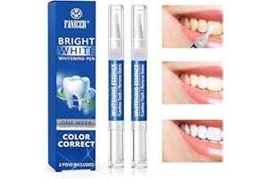 QULLMARTLE 2 Piezas Lápiz Blanqueador Dental,Teeth Whitening Stick,Blanquear los Dientes de Forma Rápida y Eficaz,Elimina las Manchas,Blanquea,Para Dientes Negros,Dientes Amarillos