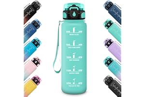 HoneyHolly Gourde Sport 500/1000/1500ML Étanche Sans BPA, Bouteille d'eau Gazeuse Convient pour Vélo, Bouteille d'eau en Sport avec Filtre, Bouteille d'eau Pour Enfants, Fitness