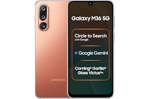 Samsung Galaxy M36 5G Mobile (Orange Haze, 6GB RAM, 128GB Storage) | Google Gemini| Gorilla Glass Victus+ | 7.7mm | AI Enhanc