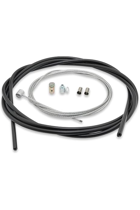 VYIBPDY Câble Accélérateur Moto - 2 Pièces 2m | Kit Universel Avec 9 Accessoires | Pour Embrayage, Frein, Accélérateur