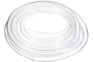 QUARKZMAN Tubo Flexible de PVC, 10mm de ID x 12mm de OD - 4 Metros de Largo Tubos de Agua de Vinilo Transparente, Tubería de Agua Plástico Ligero y Flexible para Tanque y Acuario
