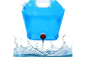 Xialvyu Water Container With Tap Collapsible Water Container Water Storage Water Carrier Camping Water Bag With Tap for Hiking Climbing Fishing Travel Picnic