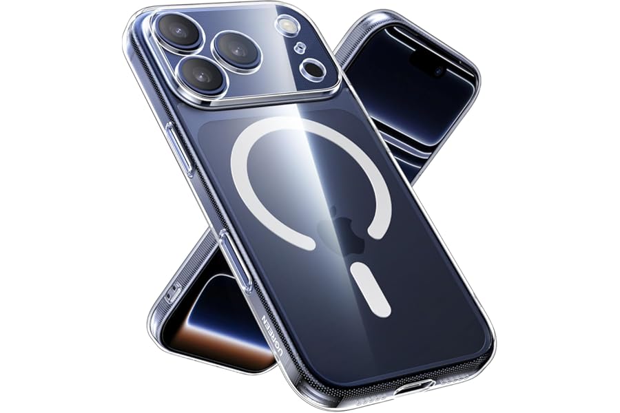 UGREEN for iPhone 17 Pro Max MagSafe Case Clear Cover, [Military-Grade Protection], Upgrade iCrystal Anti-Yellowing Tech, Scr