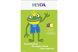 BRUNNEN Heyda 2047125 Blok Rysunkowy, Wielokolorowy, A4/10 szt.