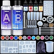 Kit Resina Epossidica Completo Con Stampi Per Lettere E Numeri - Ideale Per Portachiavi, Gioielli E Lavoretti Fai-Da-Te - Foto 5