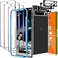 IMBZBK 3 Pack Screen Protector for Google Pixel 8 Pro Tempered Glass with 3 Pack HD Camera Lens Protector Accessories, Supports Fingerprint Unlock & Temperature Sensor