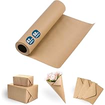 Rouleau de Papier Kraft 30cm X 30m, Rouleau d'Emballage Papier Marron