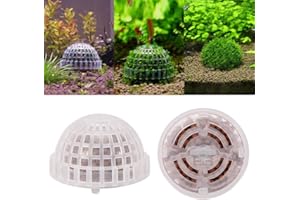 FOTABPYTI 【𝐏𝐫𝐨𝐦𝐨𝐭𝐢𝐨𝐧 𝐝𝐞 𝐏â𝐪𝐮𝐞𝐬】 Boule de Mousse en Plastique d'aquarium, Accessoires de décoration de Support de Plante Vivante Fonctionnel de réservoir de Poissons d'aquarium