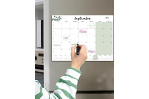 Qupuce Magnetisk kalender kylskåp 2026 2027 A4 september 2026 - dec 2027