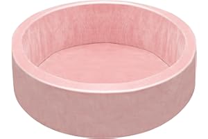 BPB Soft Ball Pits Pool 90X30CM, Round Memory Foam Ball Pool for Kids Boys Girls Soft Play Playpen for Indoor Outdoor