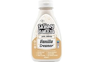 THE SKINNY FOOD CO Skinny Food Co Vanilla Coffee Creamer 425ml - Liquid Coffee Creamer Non-Dairy, Vegan, Fat-Free - Skinny Creamer Sugar Free - For Coffee, Tea, Smoothies, Porridge